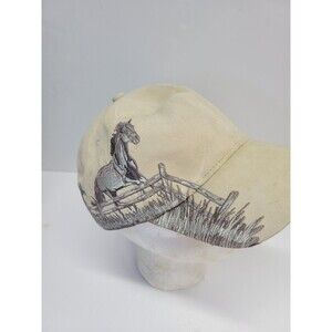 Horse Western Dri Duck Hat Adult Embroidered Wildlife Cap Mustang